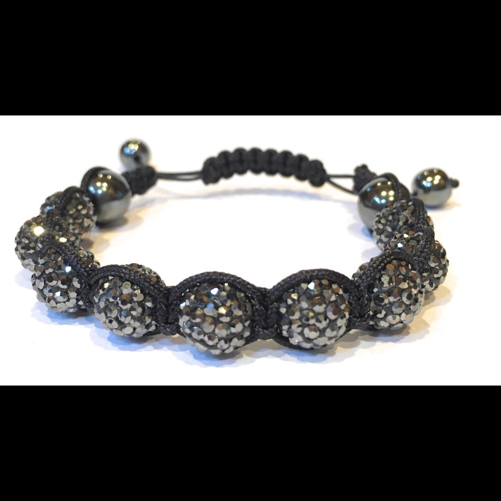 Crystal Clay Bead Bracelet